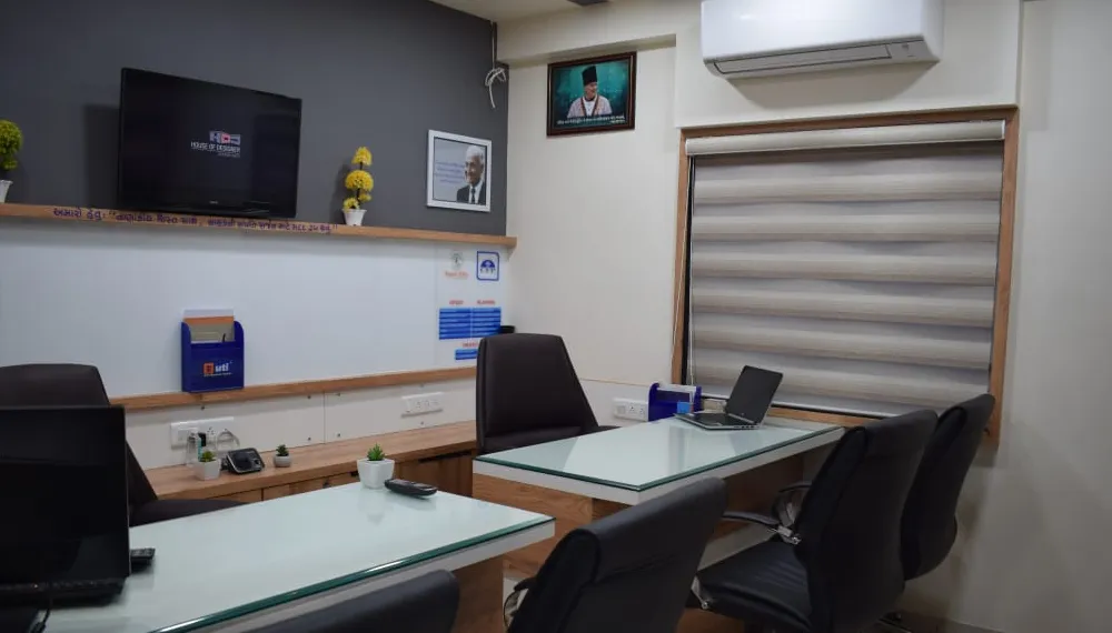 Client consultation room at the Kanethic office in Jamnagar